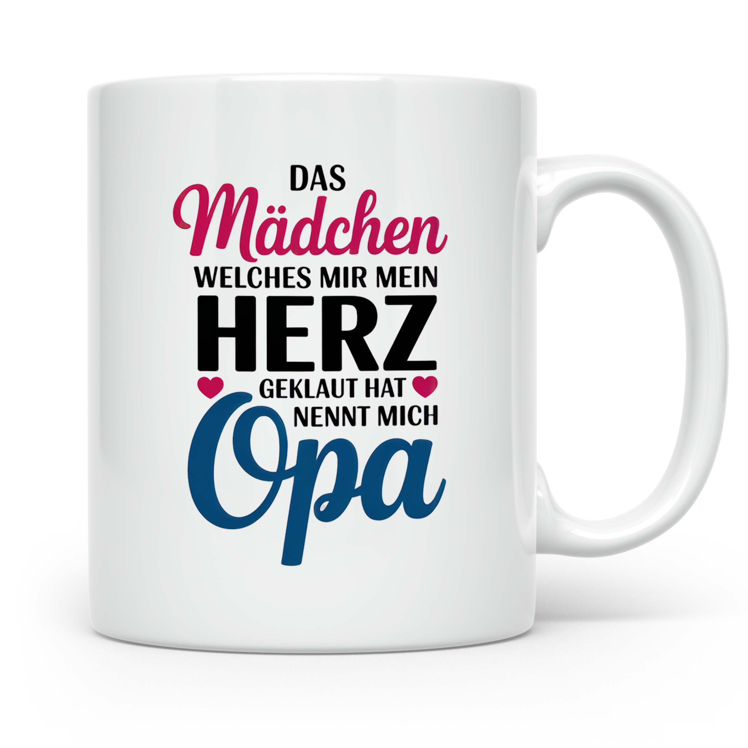 Opa Tasse - Das Mädchen, welches mein Herz geklaut hat - Ges – Weiß [farbe:weiß]