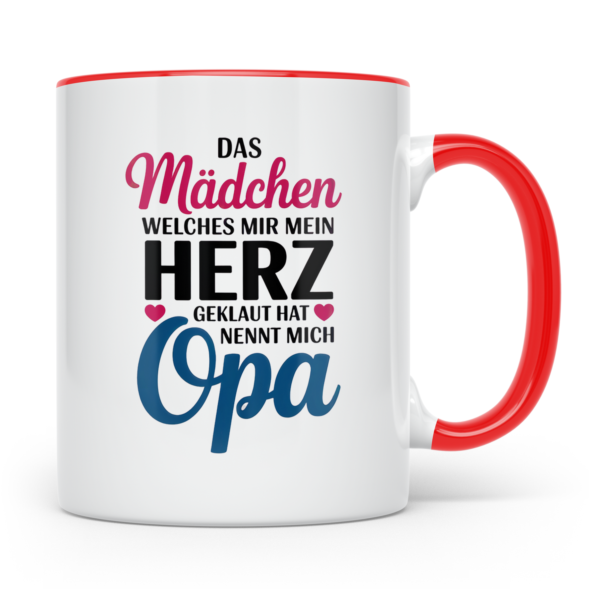 Opa Tasse - Das Mädchen, welches mein Herz geklaut hat - Ges – Rot [farbe:rot]