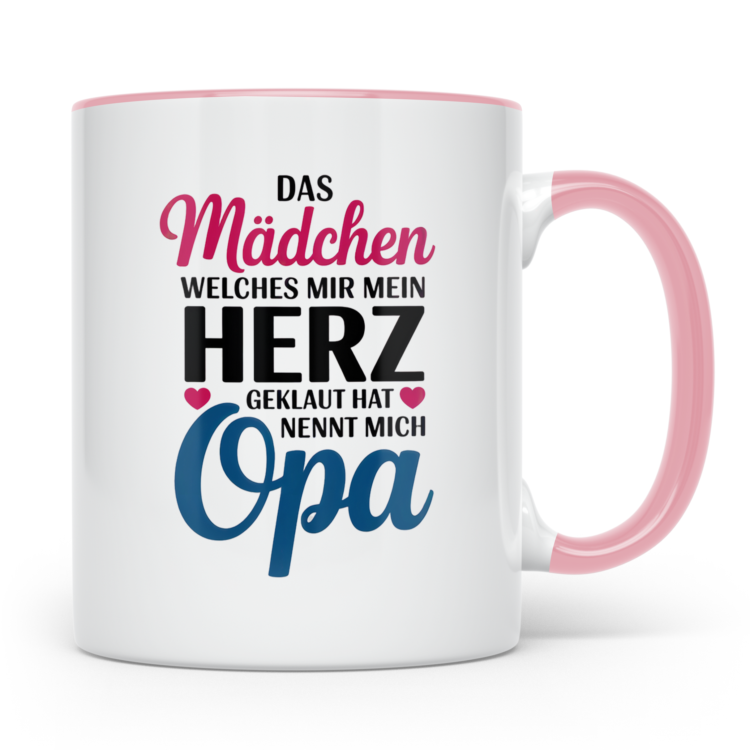Opa Tasse - Das Mädchen, welches mein Herz geklaut hat - Ges – Rosa [farbe:rosa]