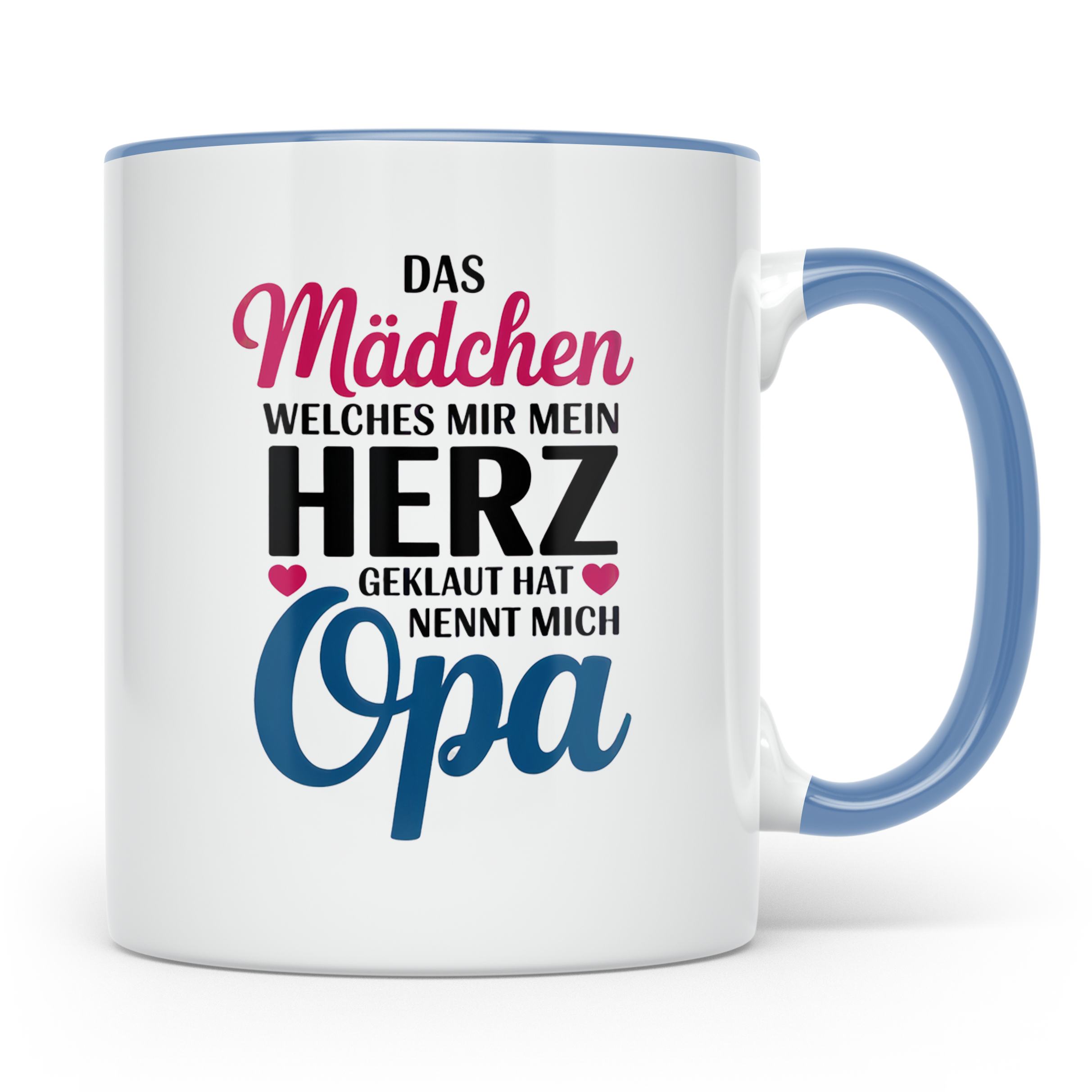 Opa Tasse - Das Mädchen, welches mein Herz geklaut hat - Ges – Blau [farbe:blau]