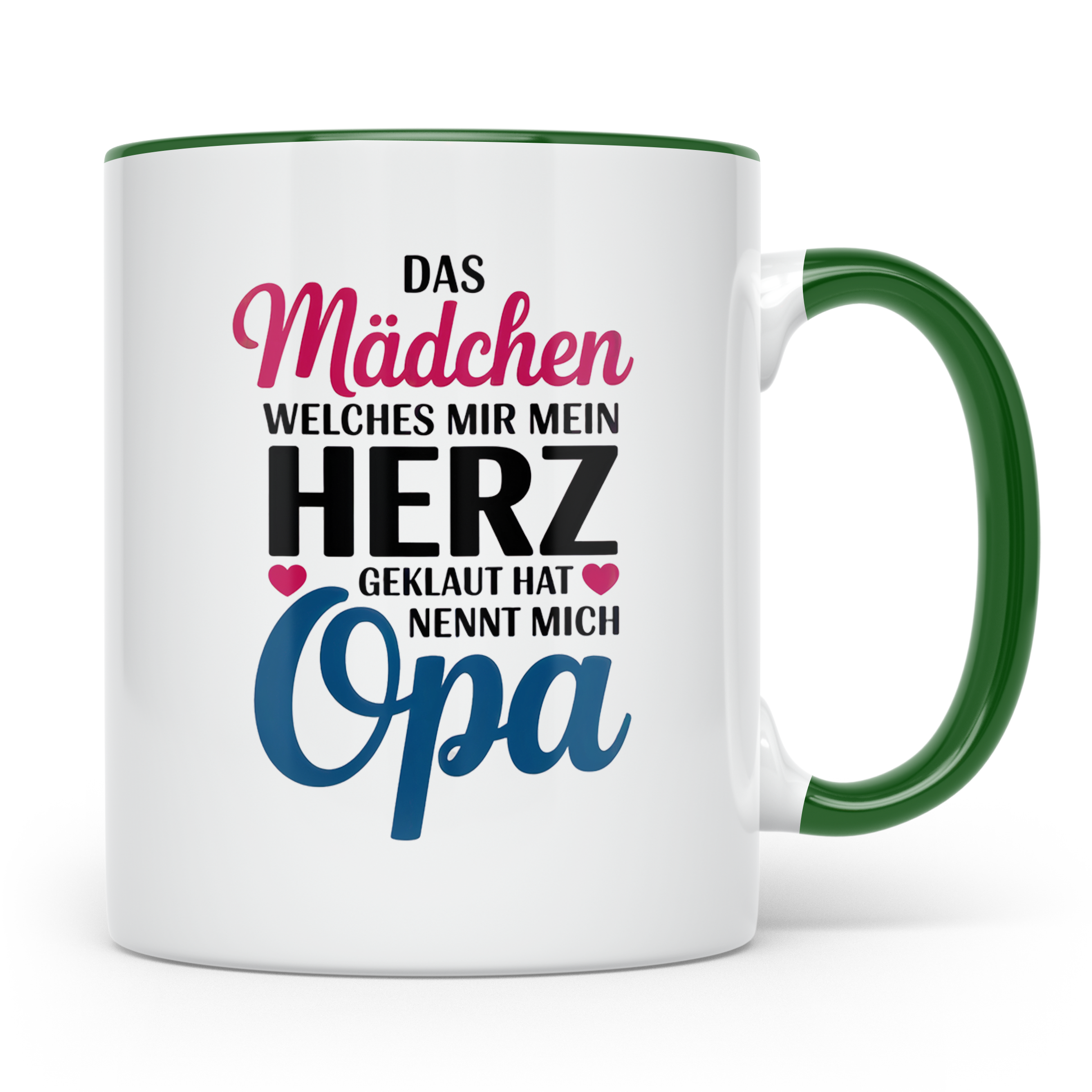 Opa Tasse - Das Mädchen, welches mein Herz geklaut hat - Ges – Grün [farbe:grün]
