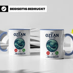 Taucher Tasse mit Telefon Spruch - Lustiger Spruch Geschenk  – Blau [farbe:blau]