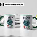 Taucher Tasse mit Telefon Spruch - Lustiger Spruch Geschenk  – Grün [farbe:grün]