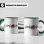 Sushi Tasse Herzschlag EKG - Kaffeetasse für Sushi Liebhaber – Grün [farbe:grün]