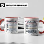 Sekretärin Tasse mit Spruch Ich habe immer Recht - Lustige G – Rot [farbe:rot]