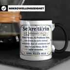 Sekretärin Tasse mit lustiger Worterklärung - Geschenkidee f – Schwarz [farbe:schwarz]
