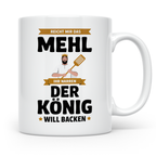 Bäcker König Kaffeetasse - Chefkoch, Backen, Hobbybäcker Tas – Weiß [farbe:weiß]