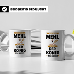 Bäcker König Kaffeetasse - Chefkoch, Backen, Hobbybäcker Tas – Weiß [farbe:weiß]