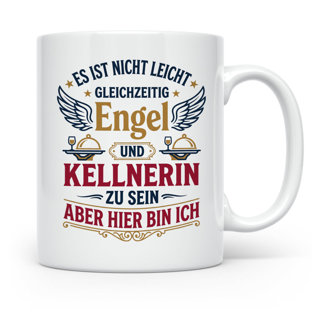 Kellnerin Tasse mit lustigem Spruch - Geschenk für Servicekr – Weiß [farbe:weiß]