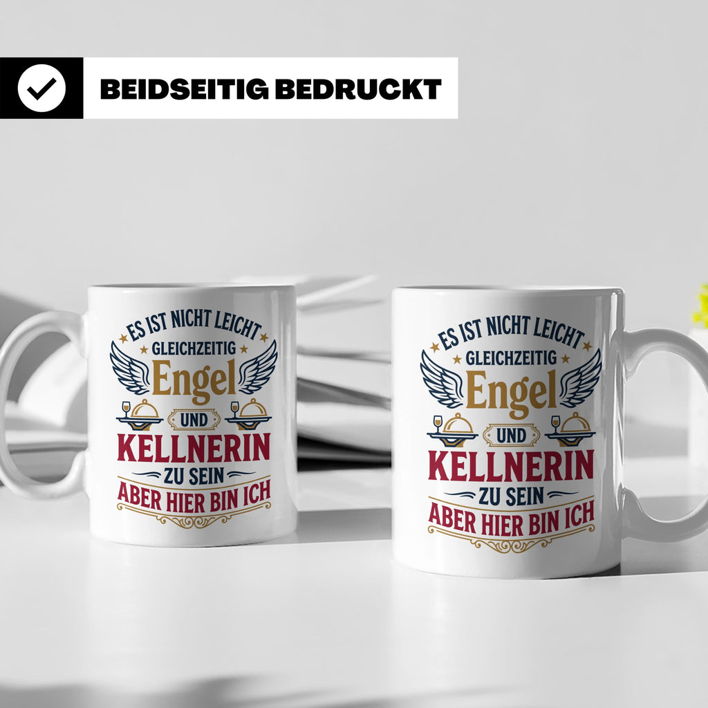 Kellnerin Tasse mit lustigem Spruch - Geschenk für Servicekr – Weiß [farbe:weiß]