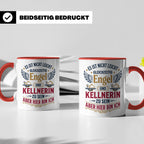 Kellnerin Tasse mit lustigem Spruch - Geschenk für Servicekr – Rot [farbe:rot]