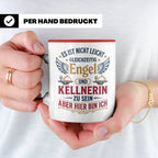 Kellnerin Tasse mit lustigem Spruch - Geschenk für Servicekr – Rot [farbe:rot]