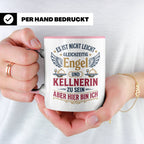 Kellnerin Tasse mit lustigem Spruch - Geschenk für Servicekr – Rosa [farbe:rosa]