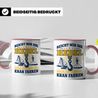 Kranführer Tasse mit lustigem Spruch Reicht mir die Hebel -  – Rosa [farbe:rosa]