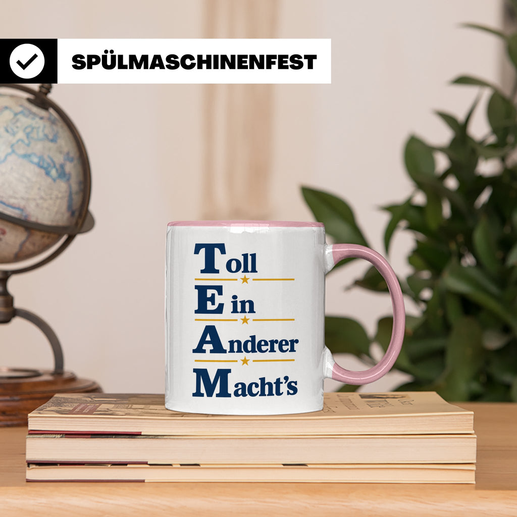 TEAM Toll Ein Anderer Machts Tasse lustig für Büro und Arbei – Rosa [farbe:rosa]