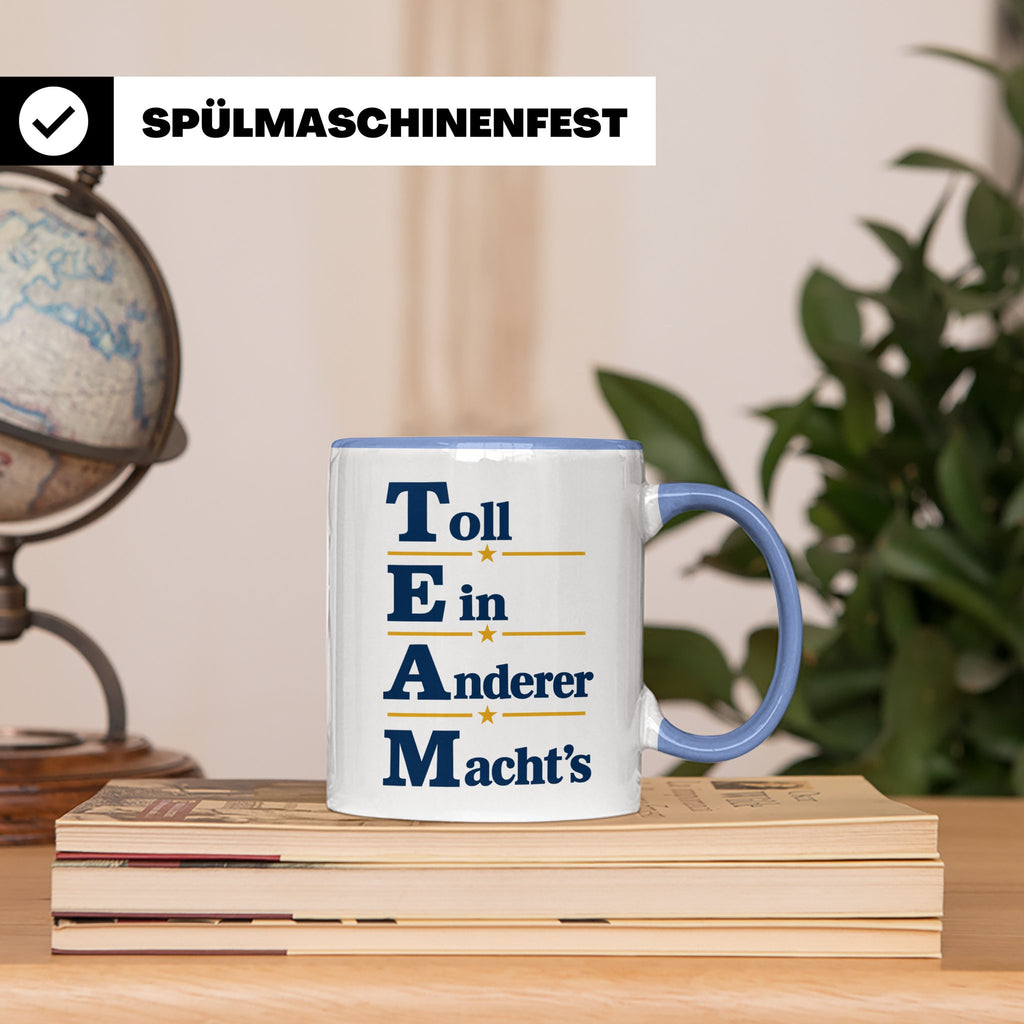 TEAM Toll Ein Anderer Machts Tasse lustig für Büro und Arbei – Blau [farbe:blau]