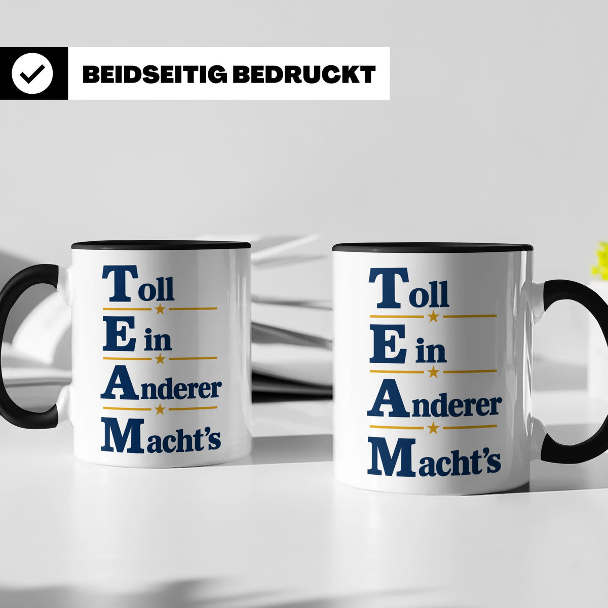 TEAM Toll Ein Anderer Machts Tasse lustig für Büro und Arbei – Schwarz [farbe:schwarz]