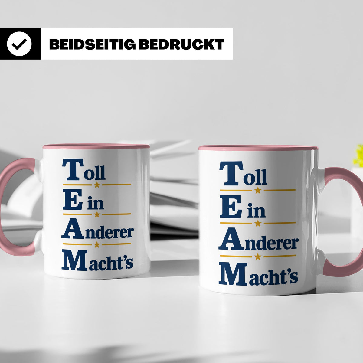 TEAM Toll Ein Anderer Machts Tasse lustig für Büro und Arbei – Rosa [farbe:rosa]