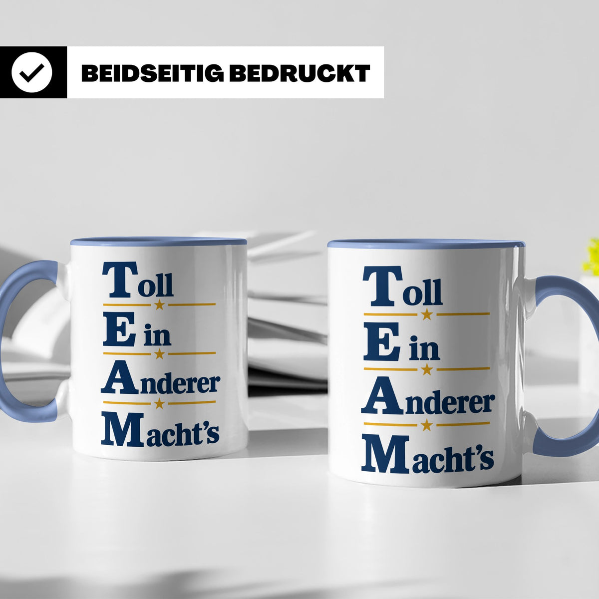 TEAM Toll Ein Anderer Machts Tasse lustig für Büro und Arbei – Blau [farbe:blau]