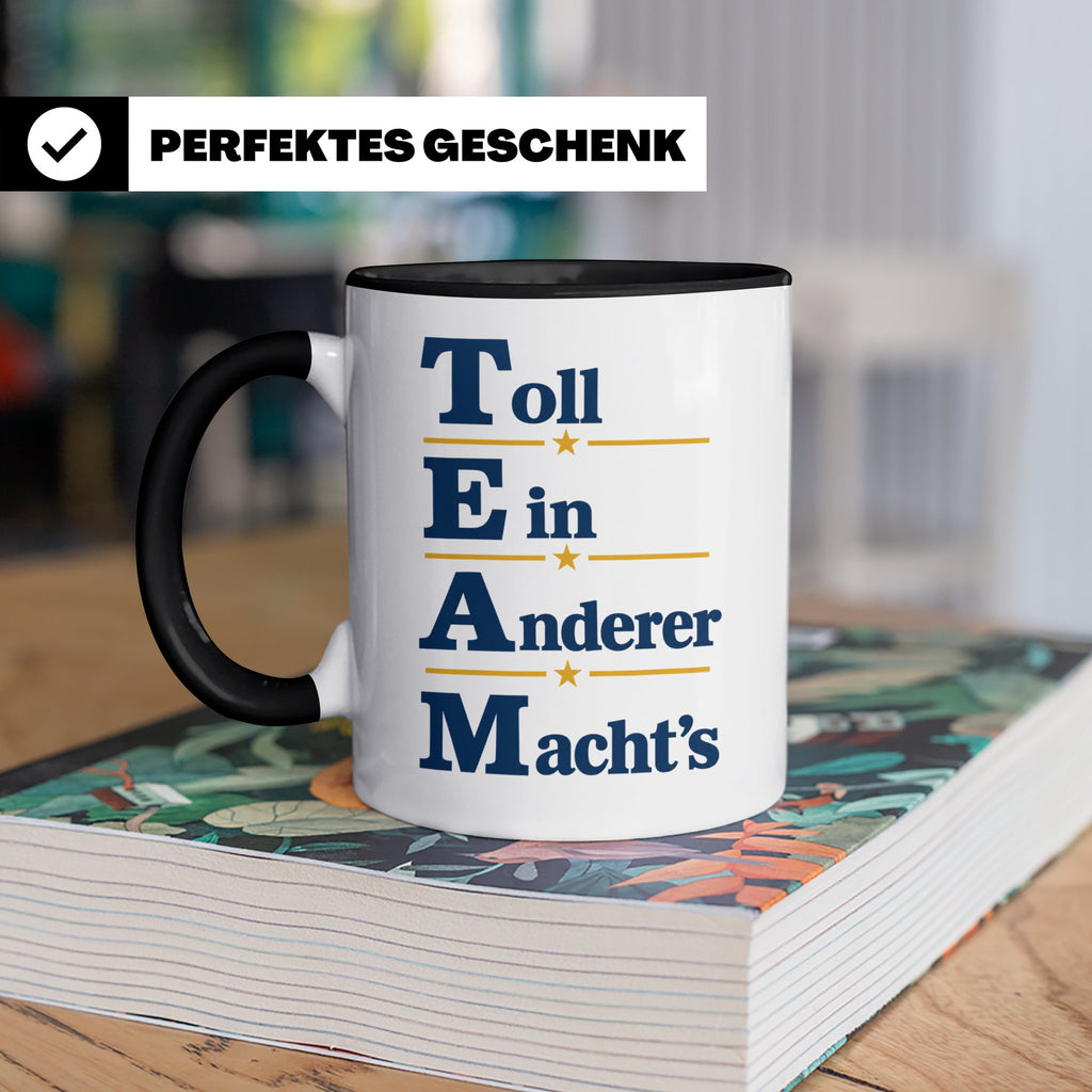 TEAM Toll Ein Anderer Machts Tasse lustig für Büro und Arbei – Schwarz [farbe:schwarz]
