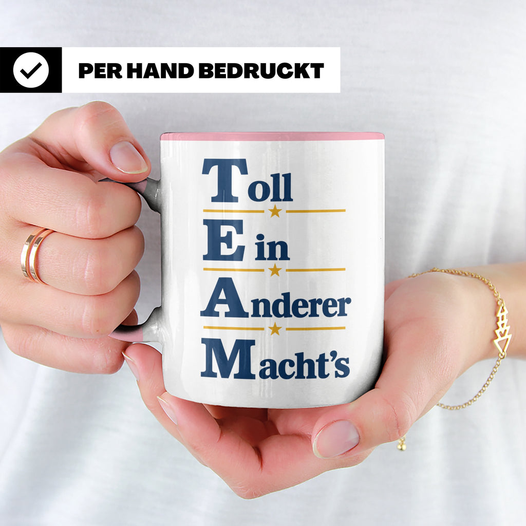 TEAM Toll Ein Anderer Machts Tasse lustig für Büro und Arbei – Rosa [farbe:rosa]