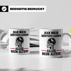 Röntgenbild Vogel Tasse mit Spruch Hab mich röntgen lassen a – Weiß [farbe:weiß]