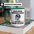 Röntgenbild Vogel Tasse mit Spruch Hab mich röntgen lassen a – Grün [farbe:grün]