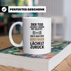 Gerüstbauer Tasse - Der Tod lächelt - Bauarbeiter & Gerüstba – Weiß [farbe:weiß]