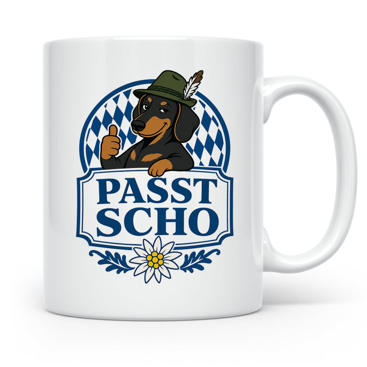 Passt scho Tasse - Bayrischer Spruch Geschenk für Bayern Boa – Weiß [farbe:weiß]