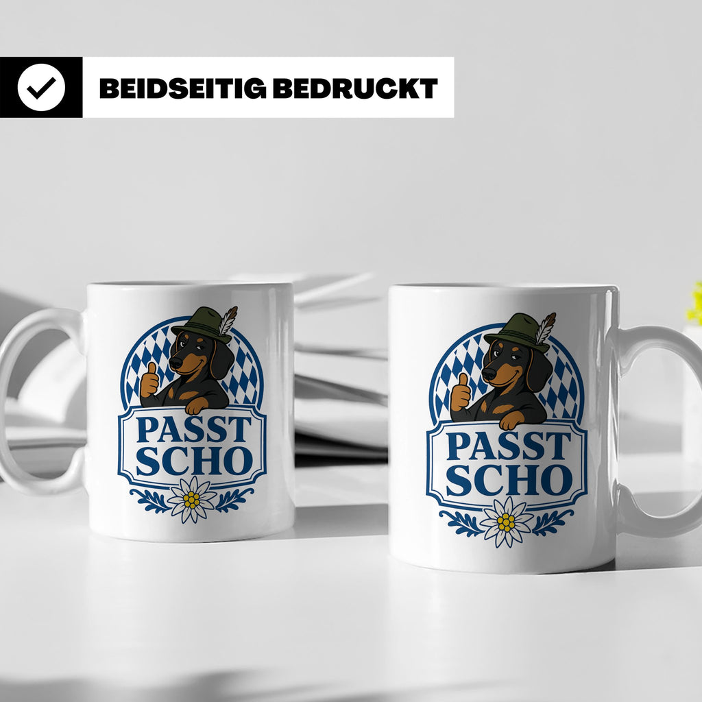 Passt scho Tasse - Bayrischer Spruch Geschenk für Bayern Boa – Weiß [farbe:weiß]