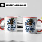 Passt scho Tasse - Bayrischer Spruch Geschenk für Bayern Boa – Rot [farbe:rot]