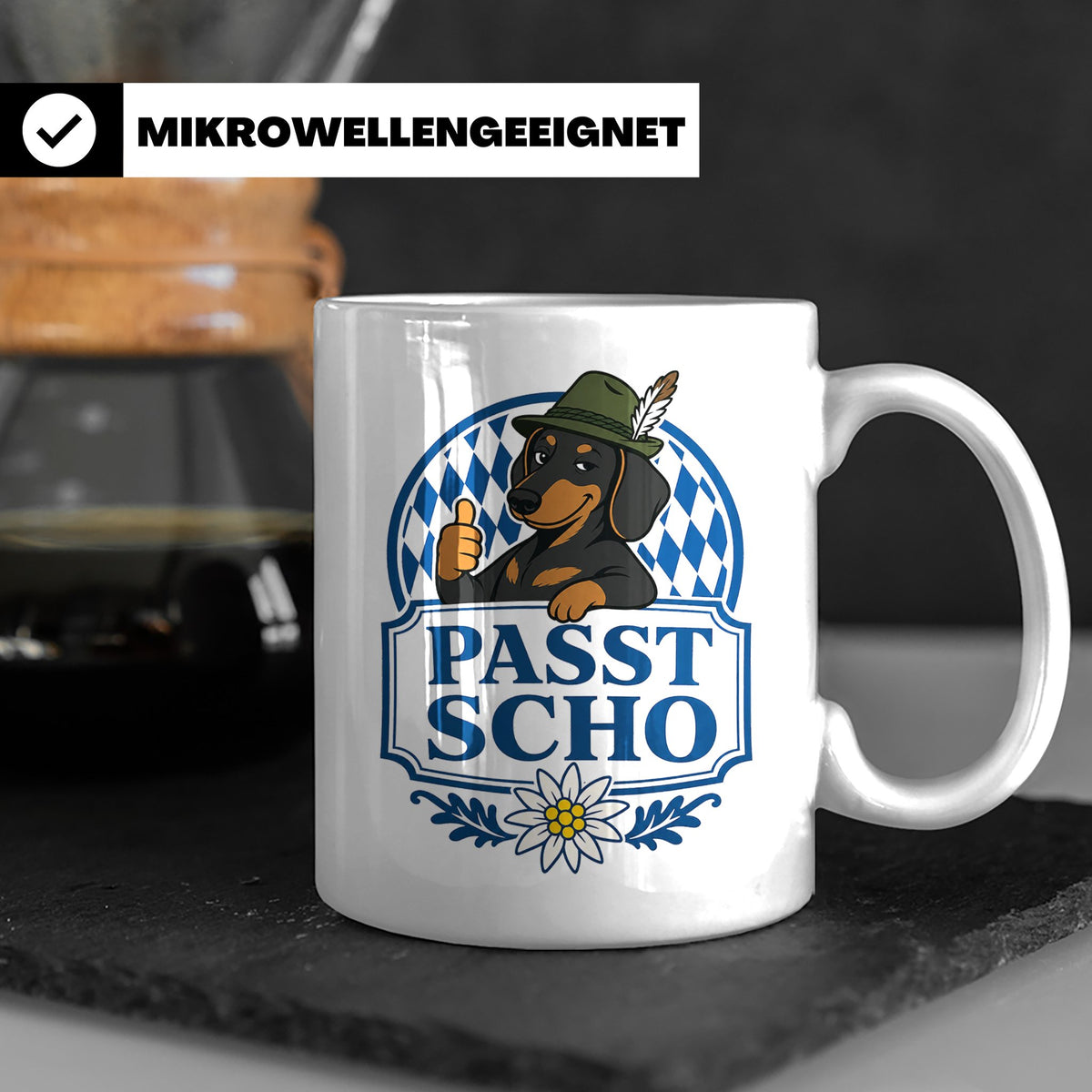 Passt scho Tasse - Bayrischer Spruch Geschenk für Bayern Boa – Weiß [farbe:weiß]