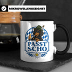 Passt scho Tasse - Bayrischer Spruch Geschenk für Bayern Boa – Schwarz [farbe:schwarz]
