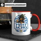 Passt scho Tasse - Bayrischer Spruch Geschenk für Bayern Boa – Rot [farbe:rot]