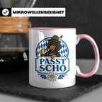 Passt scho Tasse - Bayrischer Spruch Geschenk für Bayern Boa – Rosa [farbe:rosa]