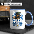 Passt scho Tasse - Bayrischer Spruch Geschenk für Bayern Boa – Blau [farbe:blau]