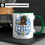Passt scho Tasse - Bayrischer Spruch Geschenk für Bayern Boa – Grün [farbe:grün]