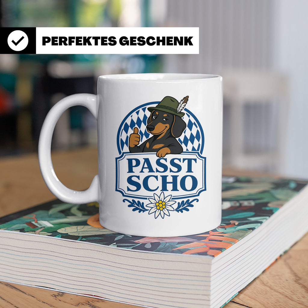 Passt scho Tasse - Bayrischer Spruch Geschenk für Bayern Boa – Weiß [farbe:weiß]