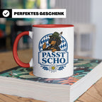 Passt scho Tasse - Bayrischer Spruch Geschenk für Bayern Boa – Rot [farbe:rot]