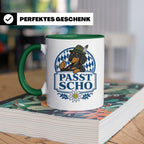 Passt scho Tasse - Bayrischer Spruch Geschenk für Bayern Boa – Grün [farbe:grün]