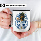 Passt scho Tasse - Bayrischer Spruch Geschenk für Bayern Boa – Schwarz [farbe:schwarz]