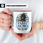 Passt scho Tasse - Bayrischer Spruch Geschenk für Bayern Boa – Rot [farbe:rot]