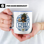 Passt scho Tasse - Bayrischer Spruch Geschenk für Bayern Boa – Blau [farbe:blau]