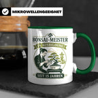 Bonsai Tasse mit Spruch In Ausbildung seit 15 Jahren - Lusti – Grün [farbe:grün]