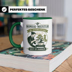 Bonsai Tasse mit Spruch In Ausbildung seit 15 Jahren - Lusti – Grün [farbe:grün]