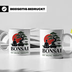 Bonsai Tasse mit Spruch Bonsai ist meine Therapie - Geschenk – Weiß [farbe:weiß]