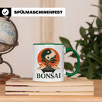 Bonsai Tasse Yin Yang - Geschenk für Bonsai Liebhaber Zen Me – Grün [farbe:grün]