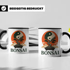 Bonsai Tasse Yin Yang - Geschenk für Bonsai Liebhaber Zen Me – Schwarz [farbe:schwarz]