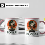 Bonsai Tasse Yin Yang - Geschenk für Bonsai Liebhaber Zen Me – Rosa [farbe:rosa]