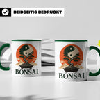 Bonsai Tasse Yin Yang - Geschenk für Bonsai Liebhaber Zen Me – Grün [farbe:grün]